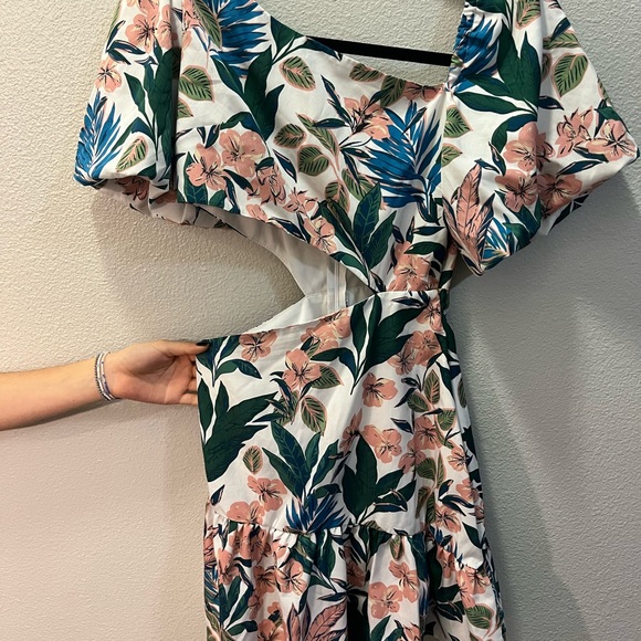 Elegant summer floral dress - Picture 1 of 5